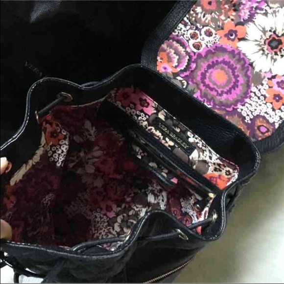 Vera Bradley Bags - Black Amy Quilted Leather Backpack Vera Bradley Vera Bradley Bags - Black Amy Quilted Leather Backpack Vera Bradley