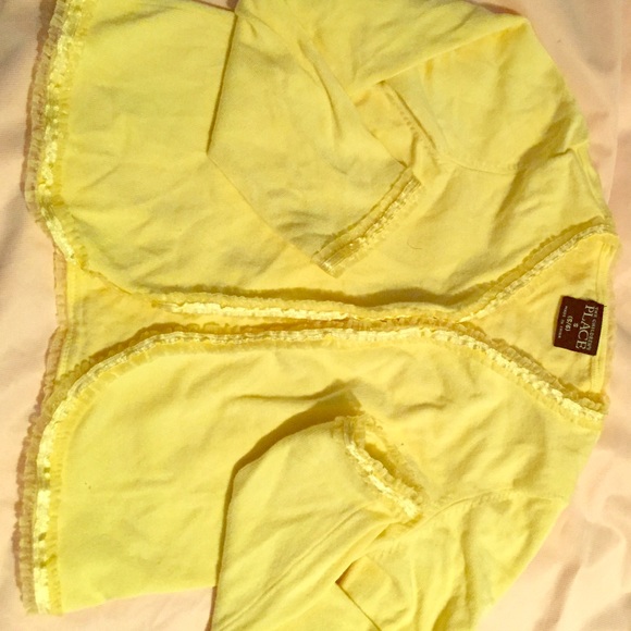 Yellow cardigan