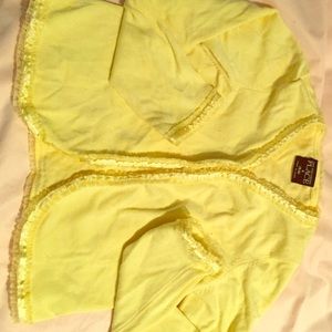 Yellow cardigan