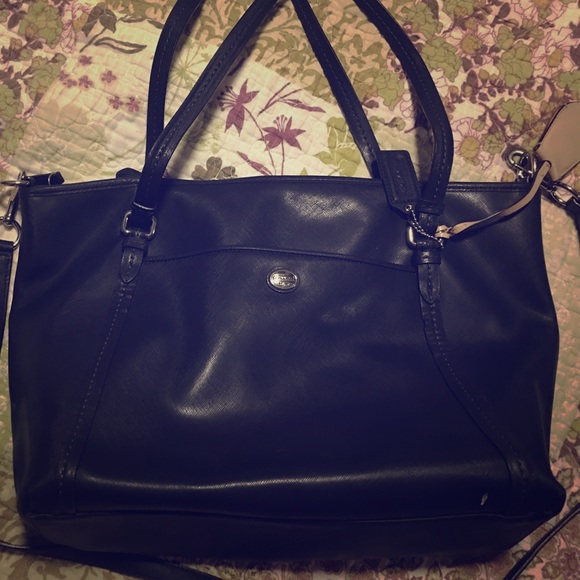 Authentic Leather Coach Handbag