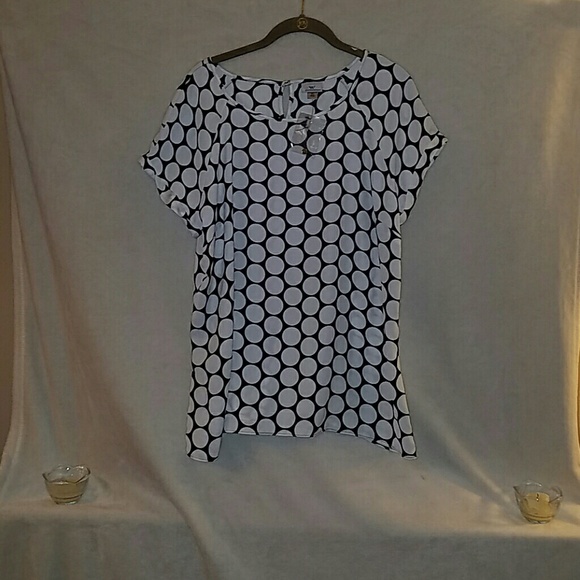 Polka-dot top/shell
