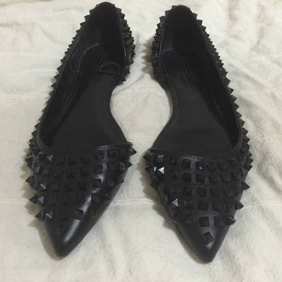Zara Studded Flats Size 8 39