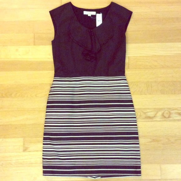 Loft Black Twofer Dress