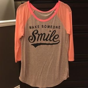 3/4 Sleeve American Eagle Graphic Tee