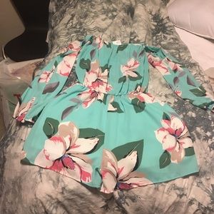Off the shoulder romper