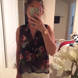 Topshop Floral Top