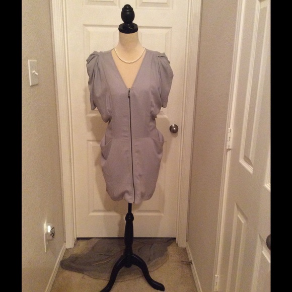 Dress with zipper front