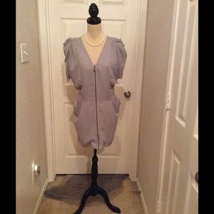 Dress with zipper front