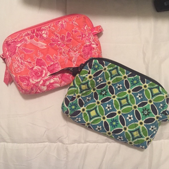 2 Vera Bradley cosmetic bags