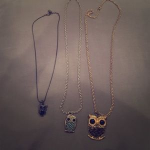 Necklaces owls