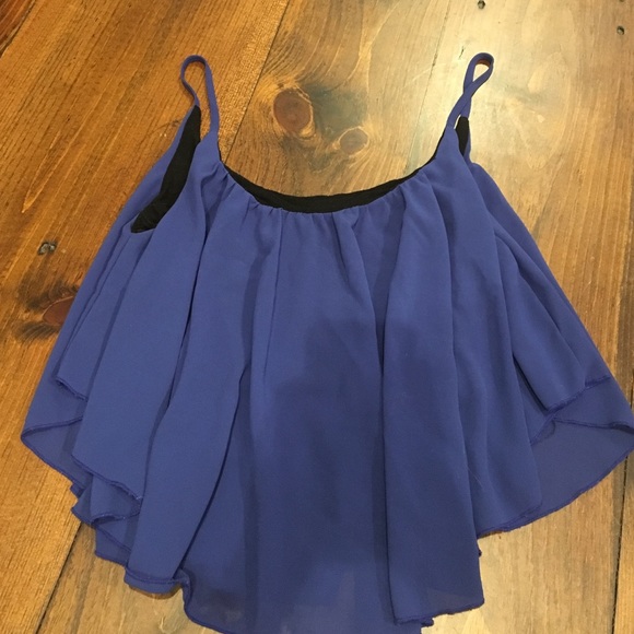 Francesca's blue tank top