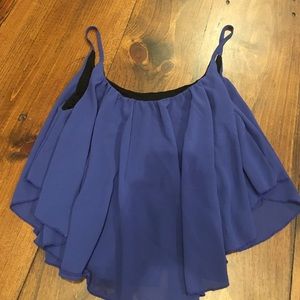 Francesca's blue tank top