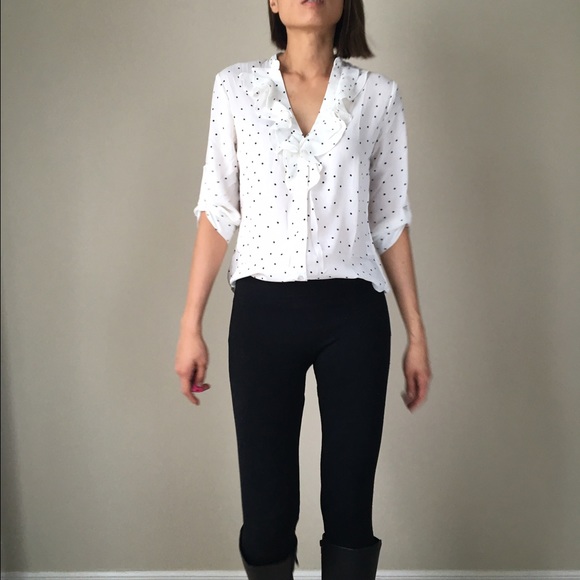 Anne ruffle polka dots blouse. Executive wear - Picture 2 of 4