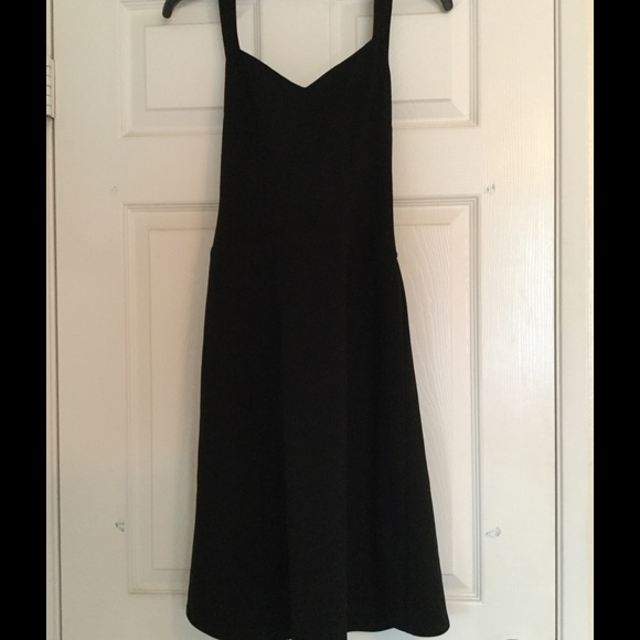 Little black dress halter dress