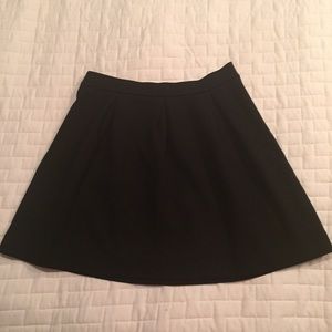 Madewell Pleated Black Skirt