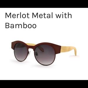 Merlot Metal & Bamboo Sunnies
