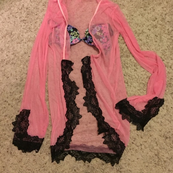 Sexy sheer robe