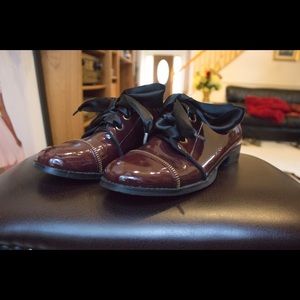Lace up flats