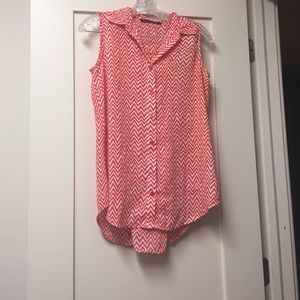 A chevron style high-low top. In good condition.