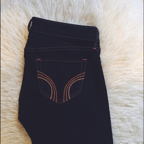 super dark wash jeggings from hollister