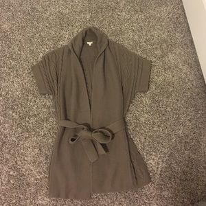 J.Crew Cable Knit Tie Sweater