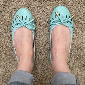 Pink Key Kaylee Ballet Flat in Mint