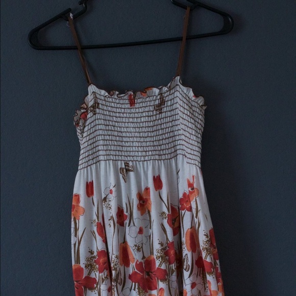 Long, float spaghetti strap blouse