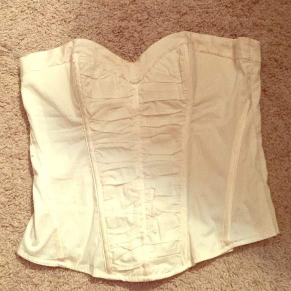 Bebe bustiers  whit in color
