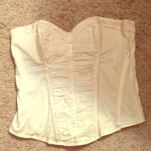 Bebe bustiers  whit in color