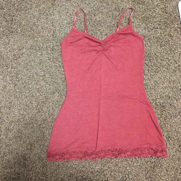 Tank with lace detail