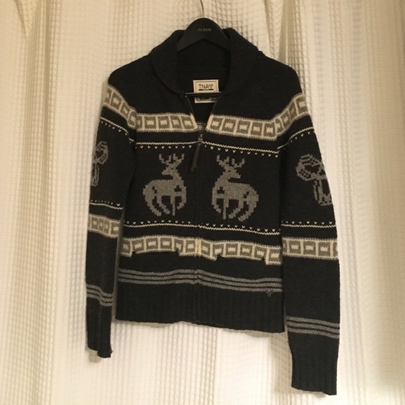 TNA Wool Full Zip Sweater from Aritzia