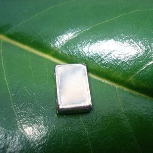 Silver square necklace pendent