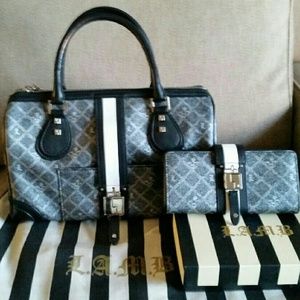 Authentic Gwen L.A.M.B. Lux Mandeville Bag &Wallet