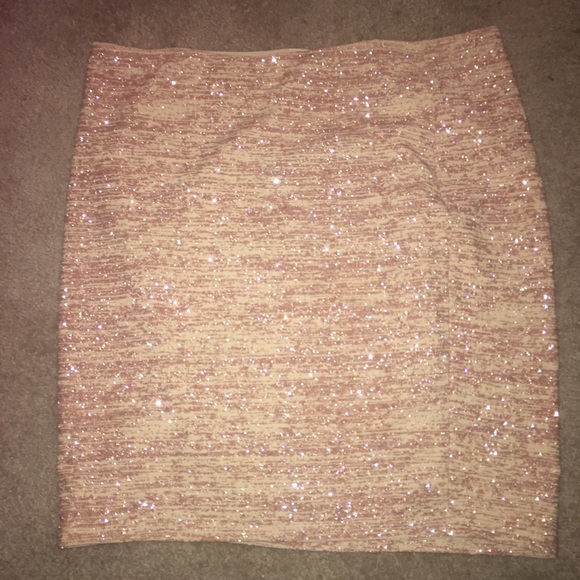 Plus size glitter pencil skirt