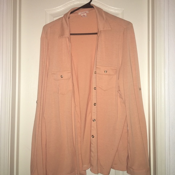 Button up with buttons on sleeves to roll up