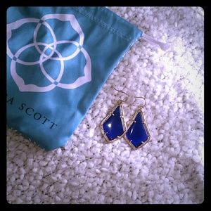 Kendra Scott Alex earrings (blue)