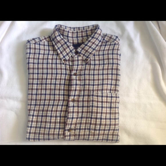 Saddlebred Other - Men's Blue& Brown Plaid Shirt