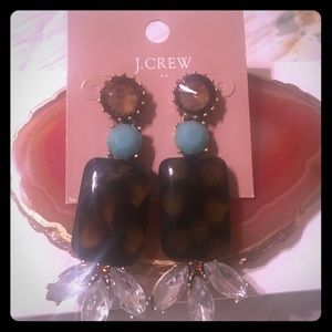 J crew brand new with tags tortoise earrings