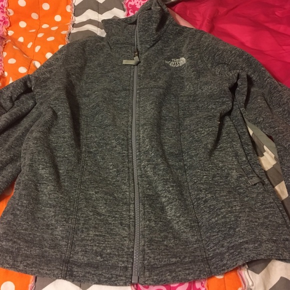 Gray kids North Face Jacket