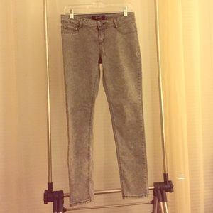 Gray Stonewashed ReWash Brand Skinny Jeans