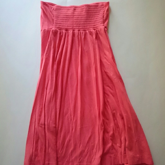 American Eagle Outfitters | Coral strapless dress - Picture 3 of 4