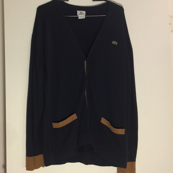 Slightly used men's authentic LACOSTE CARDIGAN.