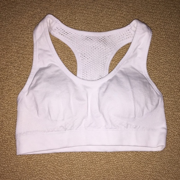 White Sports Bra