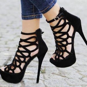 Ankle strap high heels