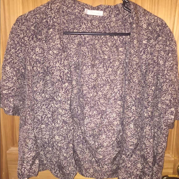 Floral throw over