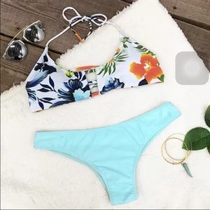 Floral Bikini Top and Bottom