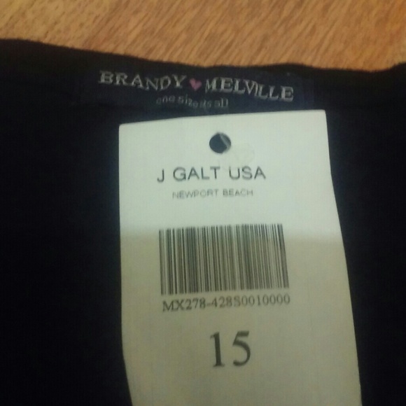 Nwt Brandy Melville crop black tank - Picture 2 of 4