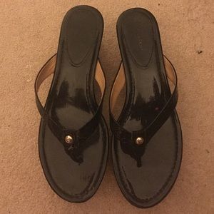 Coach wedge sandals size 10