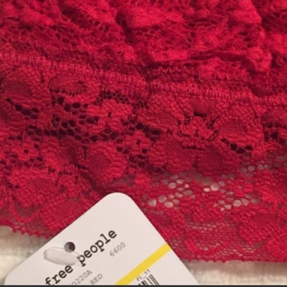 Free People Red Lace Bandeau - Picture 4 of 4
