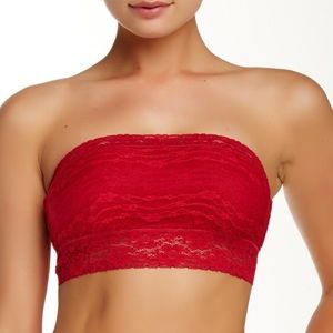 Free People Red Lace Bandeau